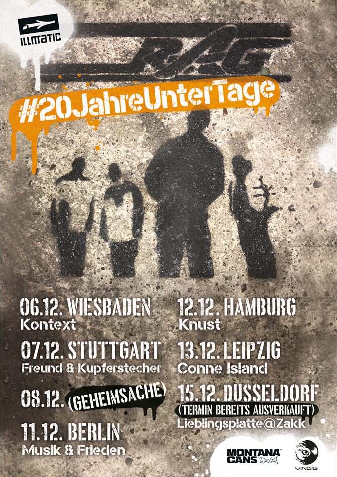 RAG - 20 Jahre Unter Tage Tour vom 06.12.- 15.12.2018